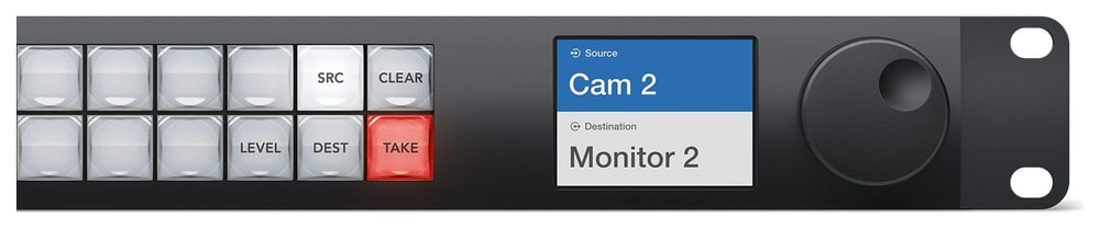 Blackmagic Videohub Master Control Pro – Otočný ovládač a LCD