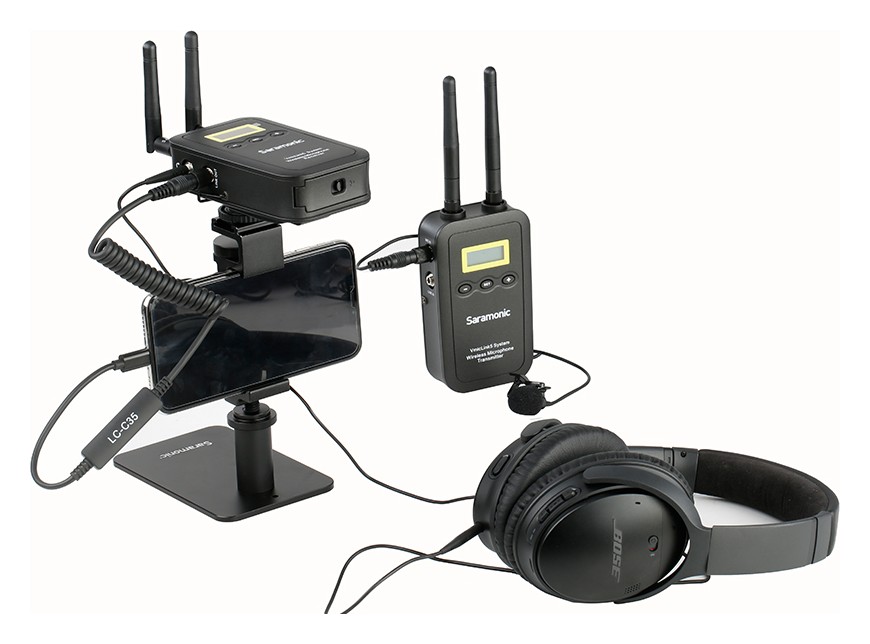 Saramonic LC-C35 – Reportážna zostava s telefónom