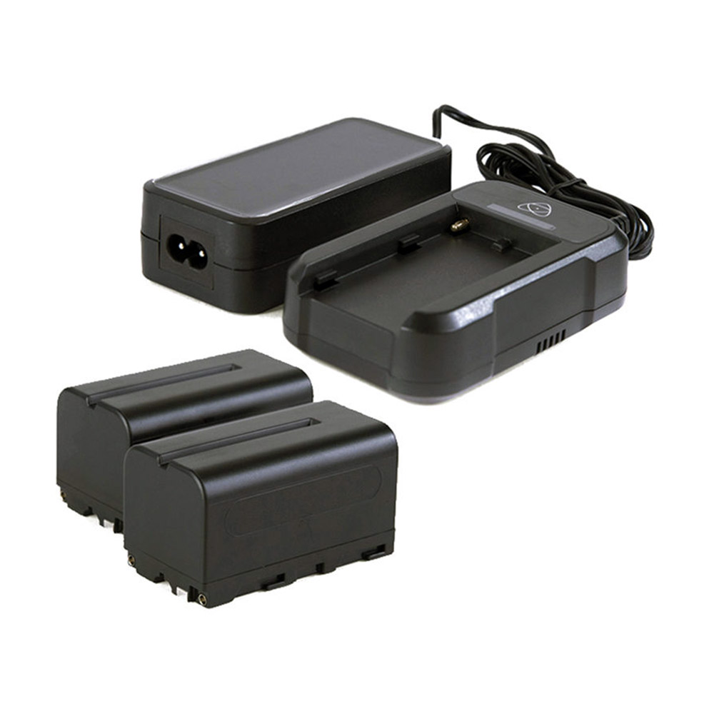 Atomos AtomX Power Kit 2 – dve batérie NP-F750, nabíjačka a sieťový adaptér
