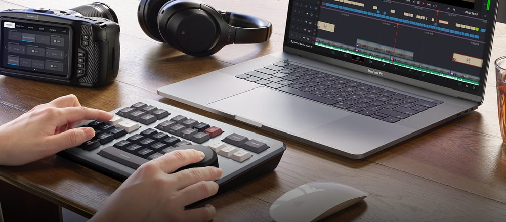 DaVinci Resolve Speed Editor – Bluetooth a vstavaná batéria