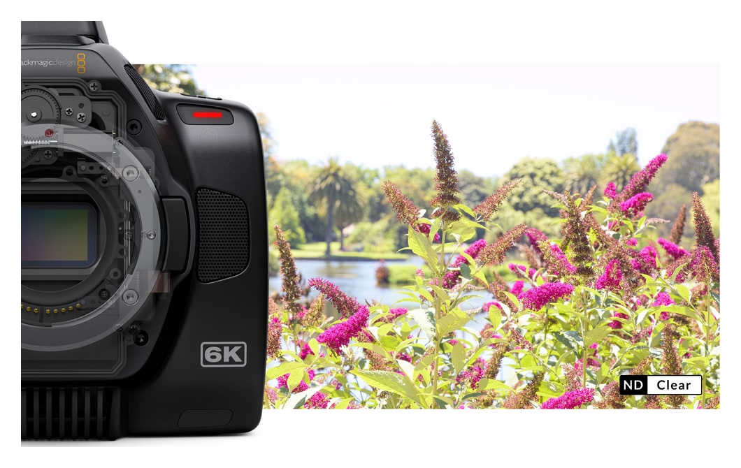 Blackmagic Pocket Cinema Camera 6K Pro – Vstavané ND filtre