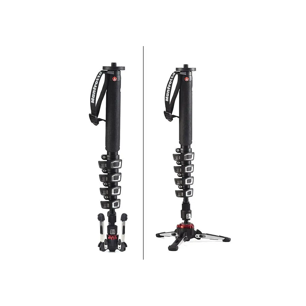 Manfrotto MVMXPROA4 so zloženou a rozloženou základňou
