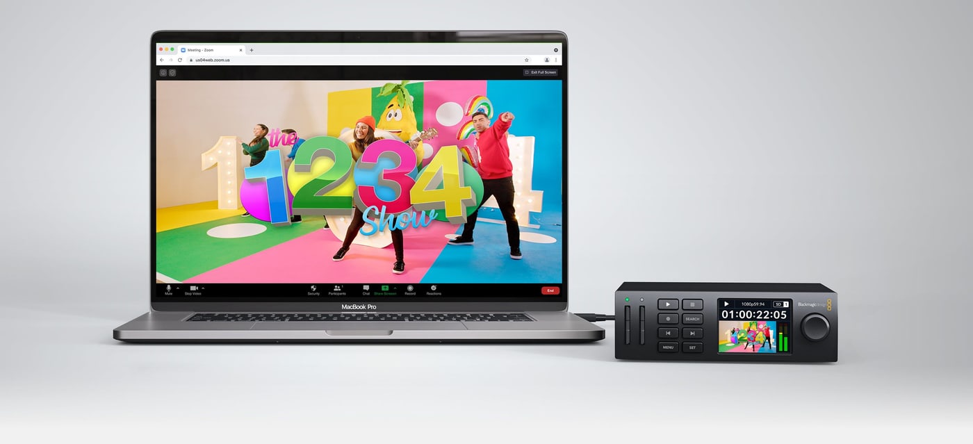 HyperDeck Studio HD Mini – Výstup ako webkamera