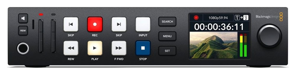 HyperDeck Studio HD Plus – Dva rekordéry v jednej jednotke racku