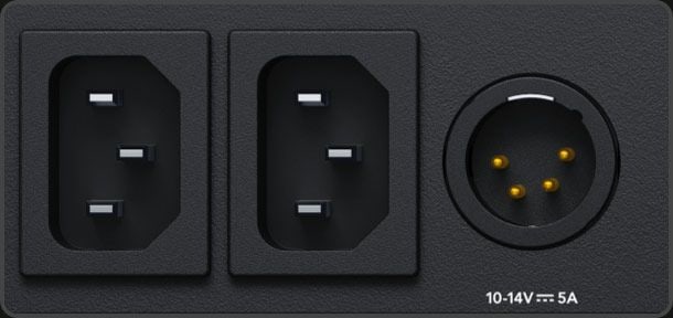 HyperDeck Studio 4K Pro – Dva redundantné sieťové zdroje
