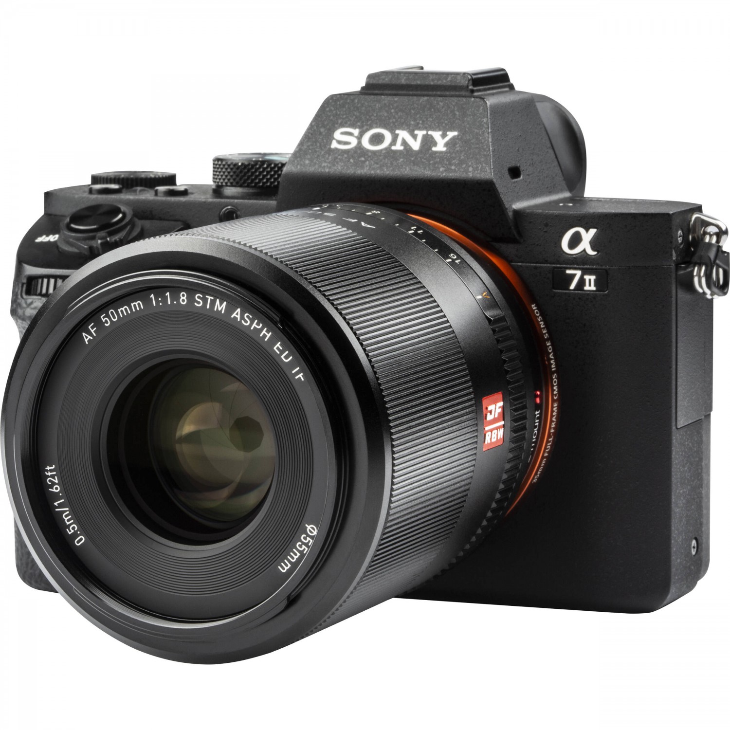 Viltrox 50 mm F1.8 FE nasazený na Sony
