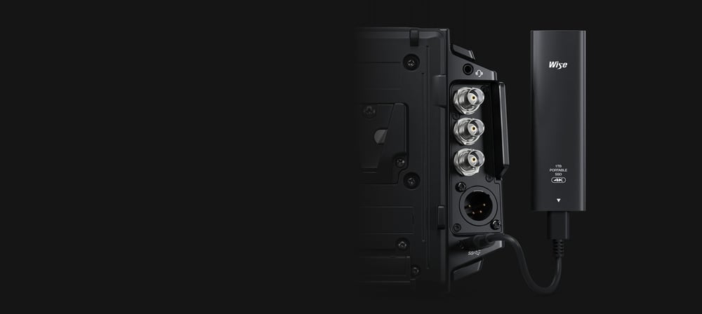 Blackmagic URSA Broadcast G2 – Záznam na disky cez USB-C