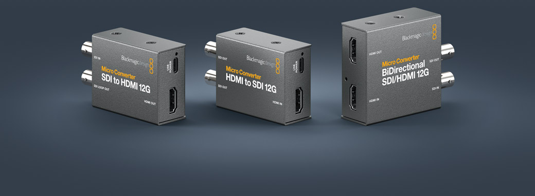 Blackmagic Micro Converter 12G family