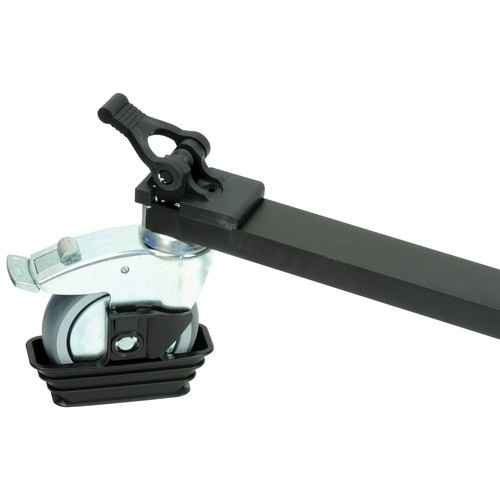 Detail kolesa, brzdy a uchytenia statívu Manfrotto 114MV