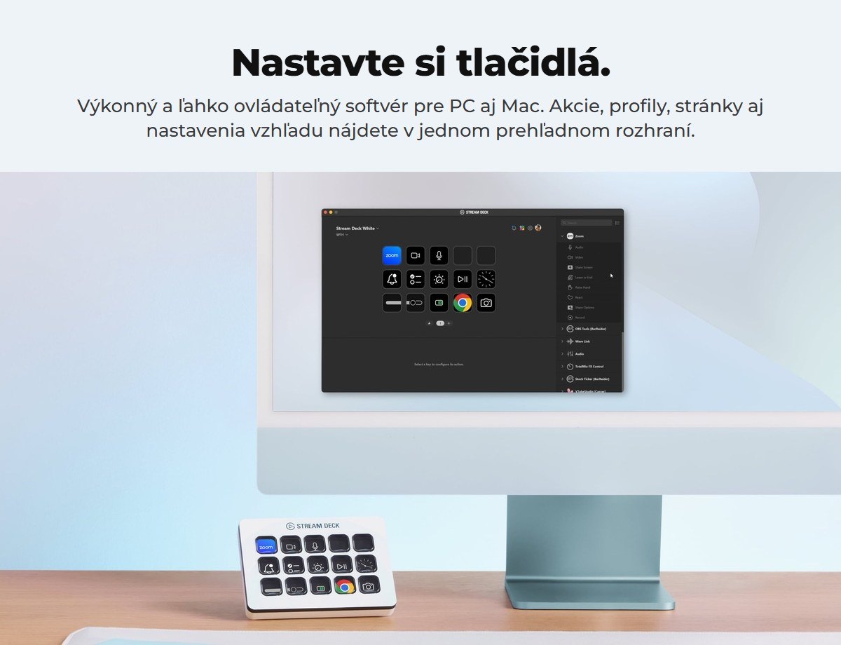 Softvér Stream Deck