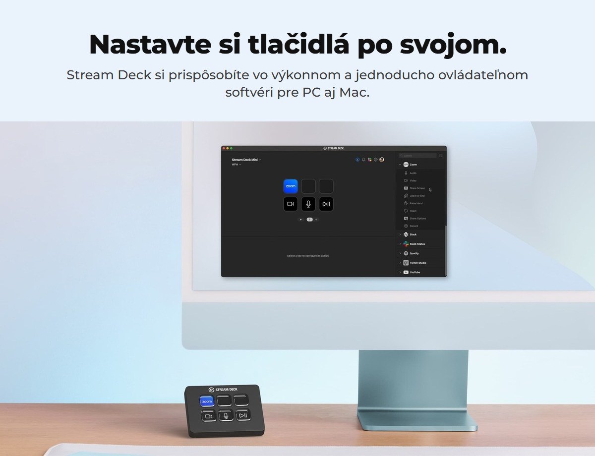 Softvér Stream Deck