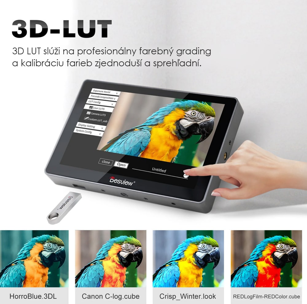 Vlastné 3D LUT z USB kľúča