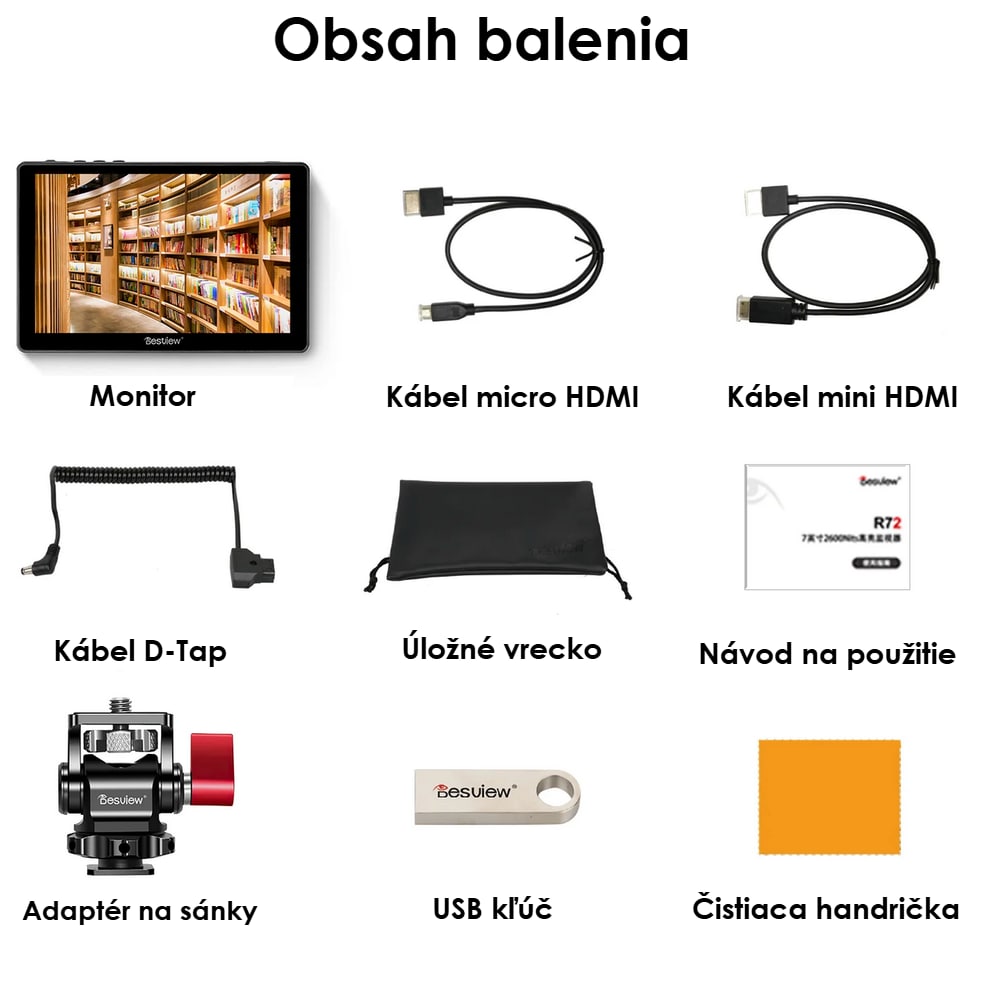 Obsah balenia Desview R7II