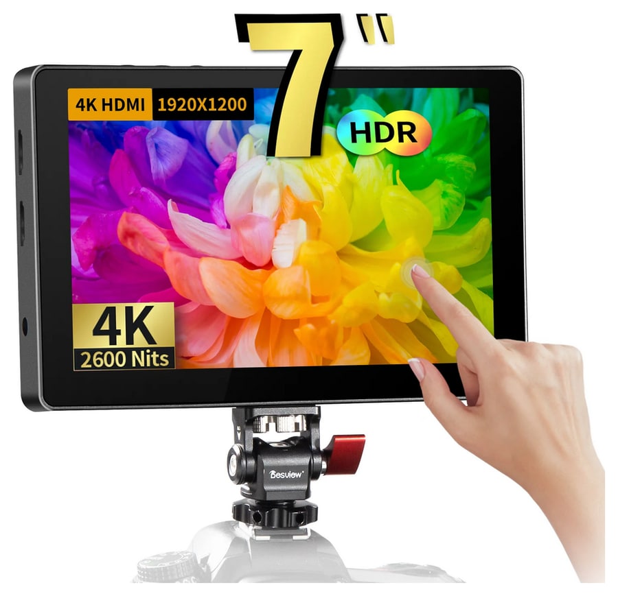 Tenký a ľahký 7" monitor s HDR
