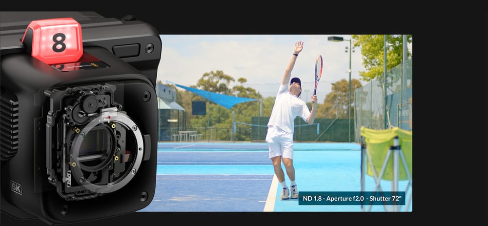 Blackmagic Design Studio Camera 6K Pro – Vstavané ND filtre