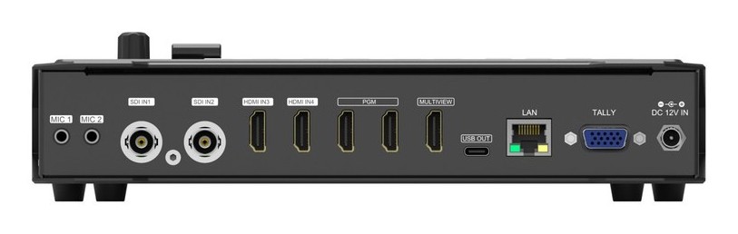 AVMATRIX HVS0403U – Konektory na zadnom paneli