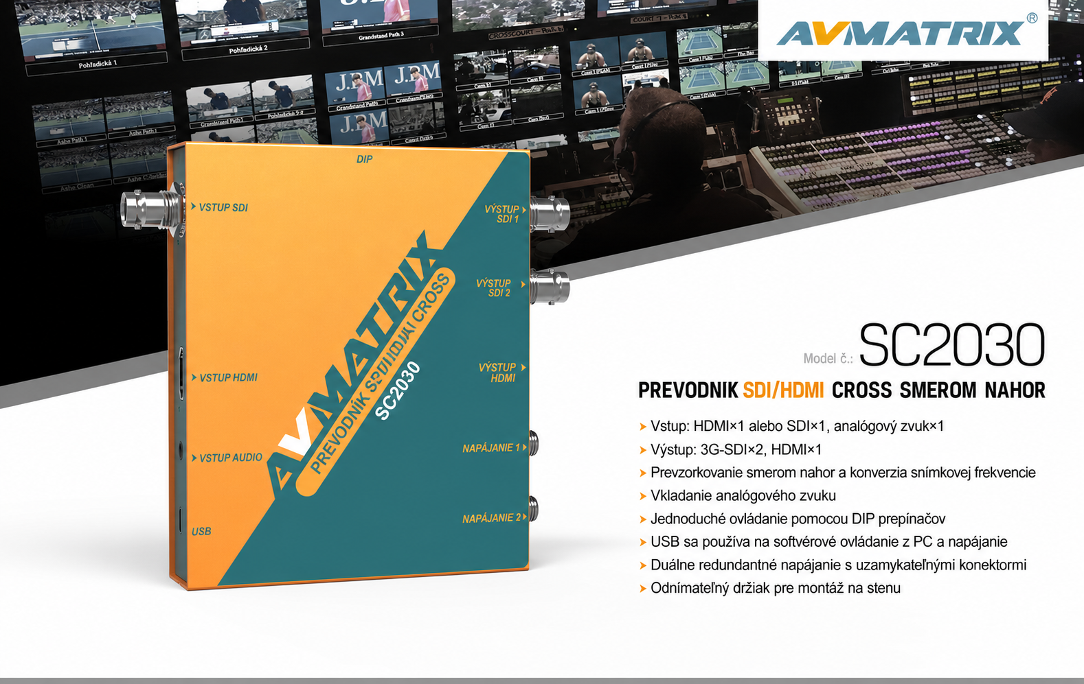 AVMATRIX SC2030 – slovenská infografika 1