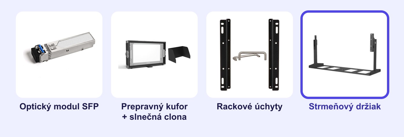 Voliteľné príslušenstvo monitora Lilliput Q18