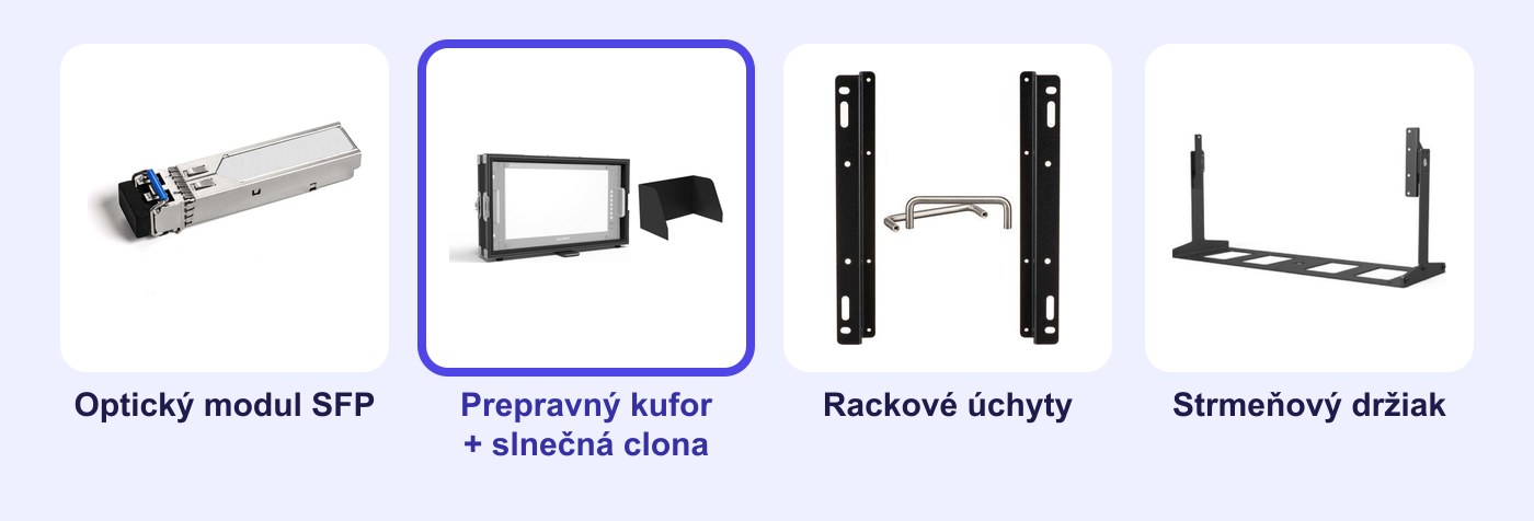 Voliteľné príslušenstvo monitora Lilliput Q18