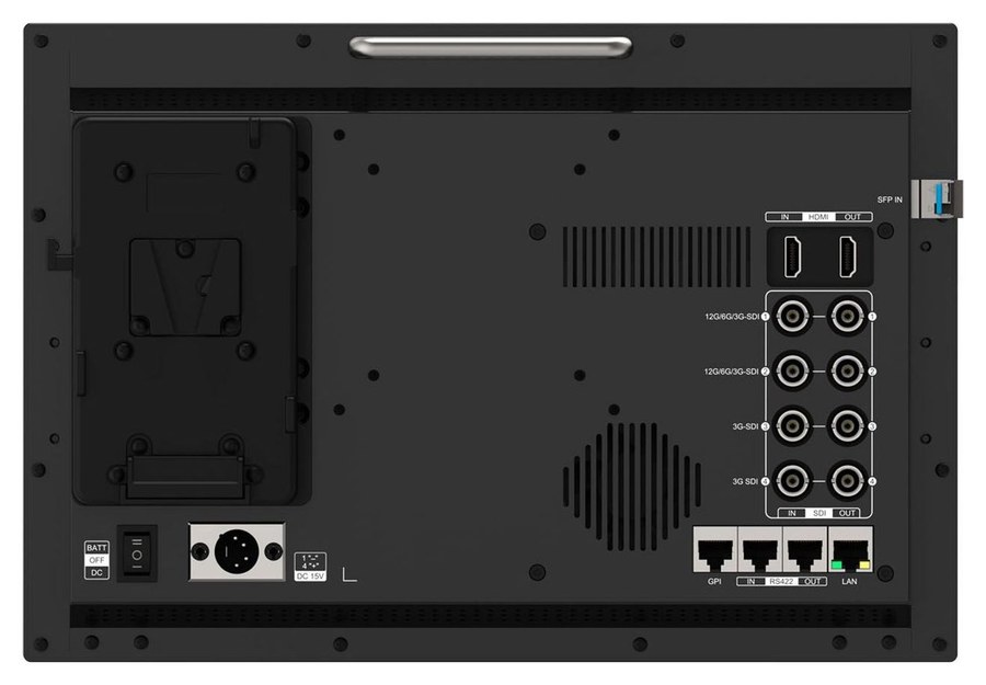 Lilliput Q13 optický modul SFP – Slot SFP+ na monitore