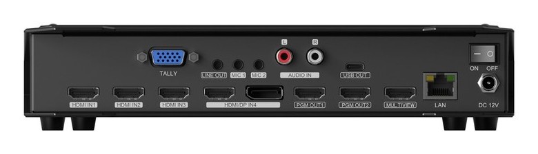 AVMATRIX HVS0401U – Konektory na zadnom paneli