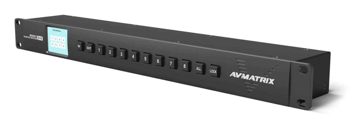 AVMATRIX MSS0811 – Predný panel