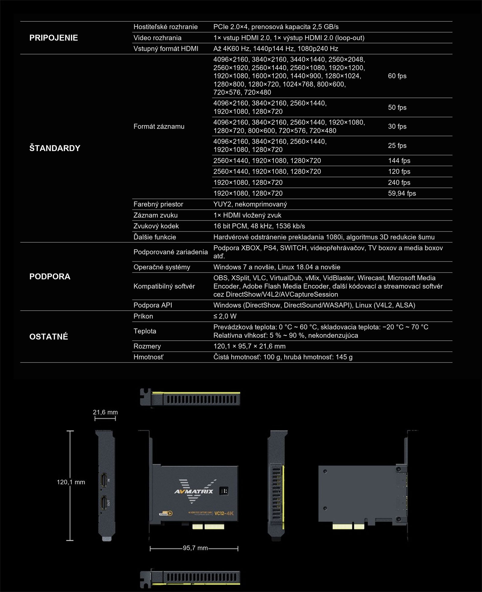 AVMATRIX VC12-4K – infografika