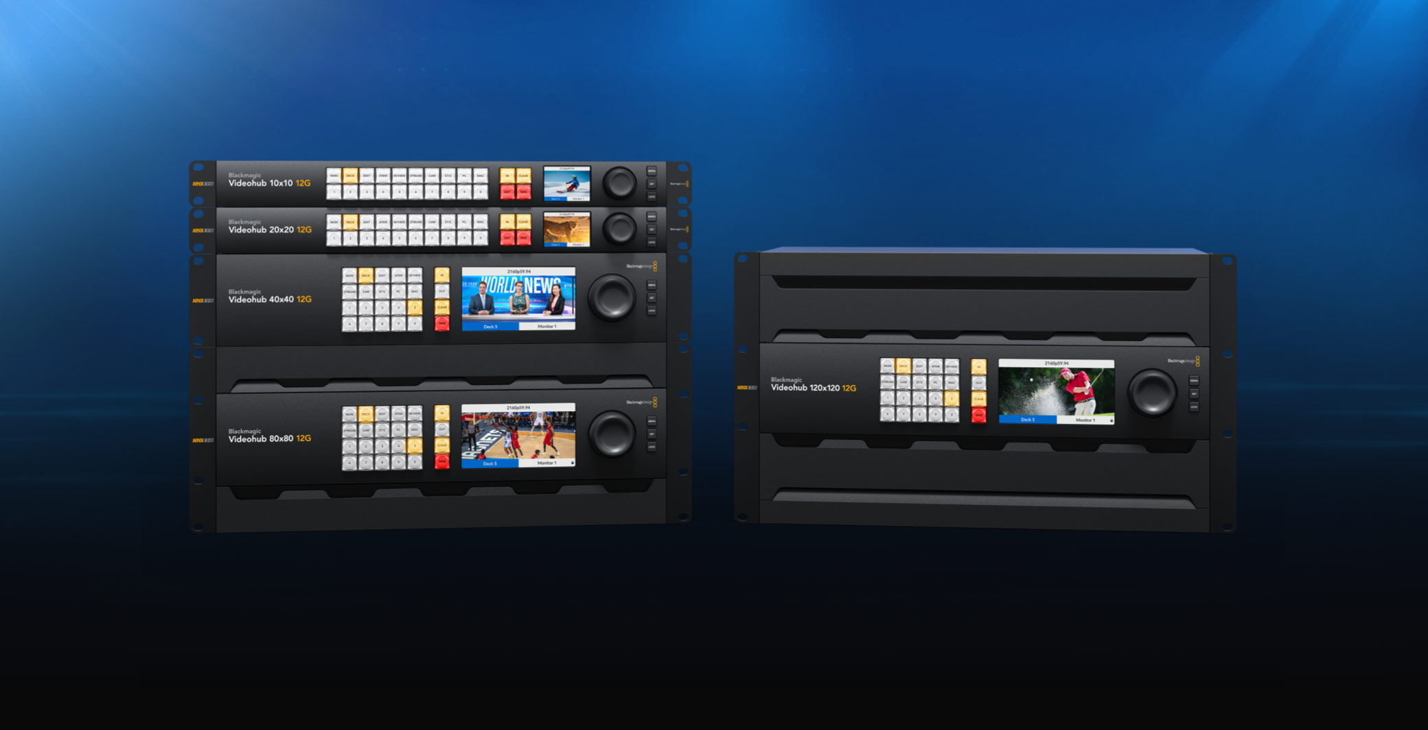 Blackmagic Videohub 10x10 12G – ovládání