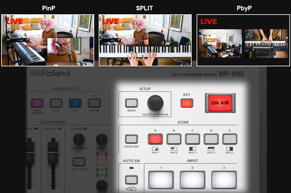 Switch to superior livestreams