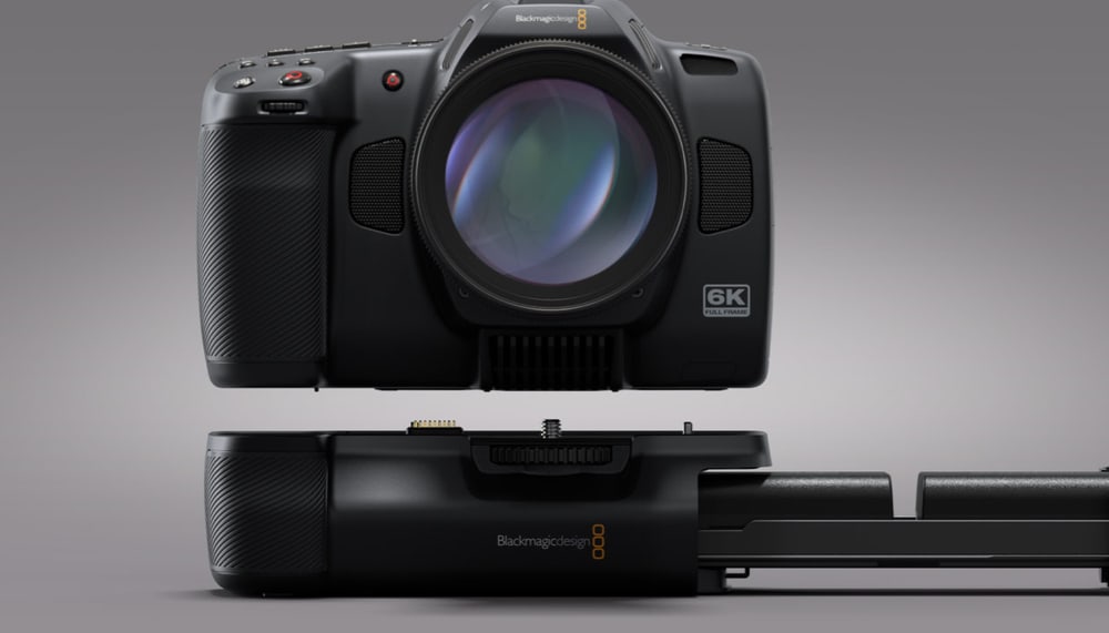 Blackmagic Cinema Camera 6K – Napájanie z batérie, 12 V aj USB-C