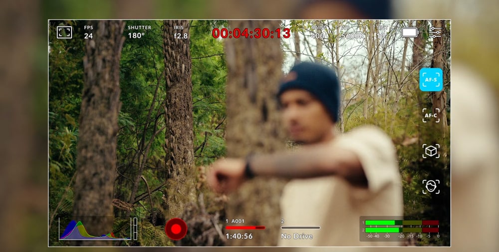 Blackmagic Cinema Camera 6K – Automatické ostrenie s detekciou tváre