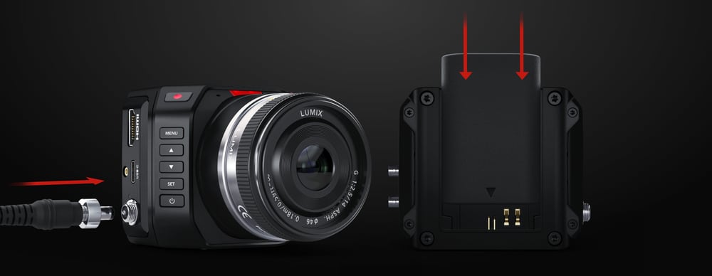 Blackmagic Design Micro Studio Camera 4K G2 – Napájanie so zálohou