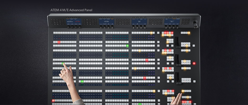 Živá produkce s ovládacím panelem ATEM