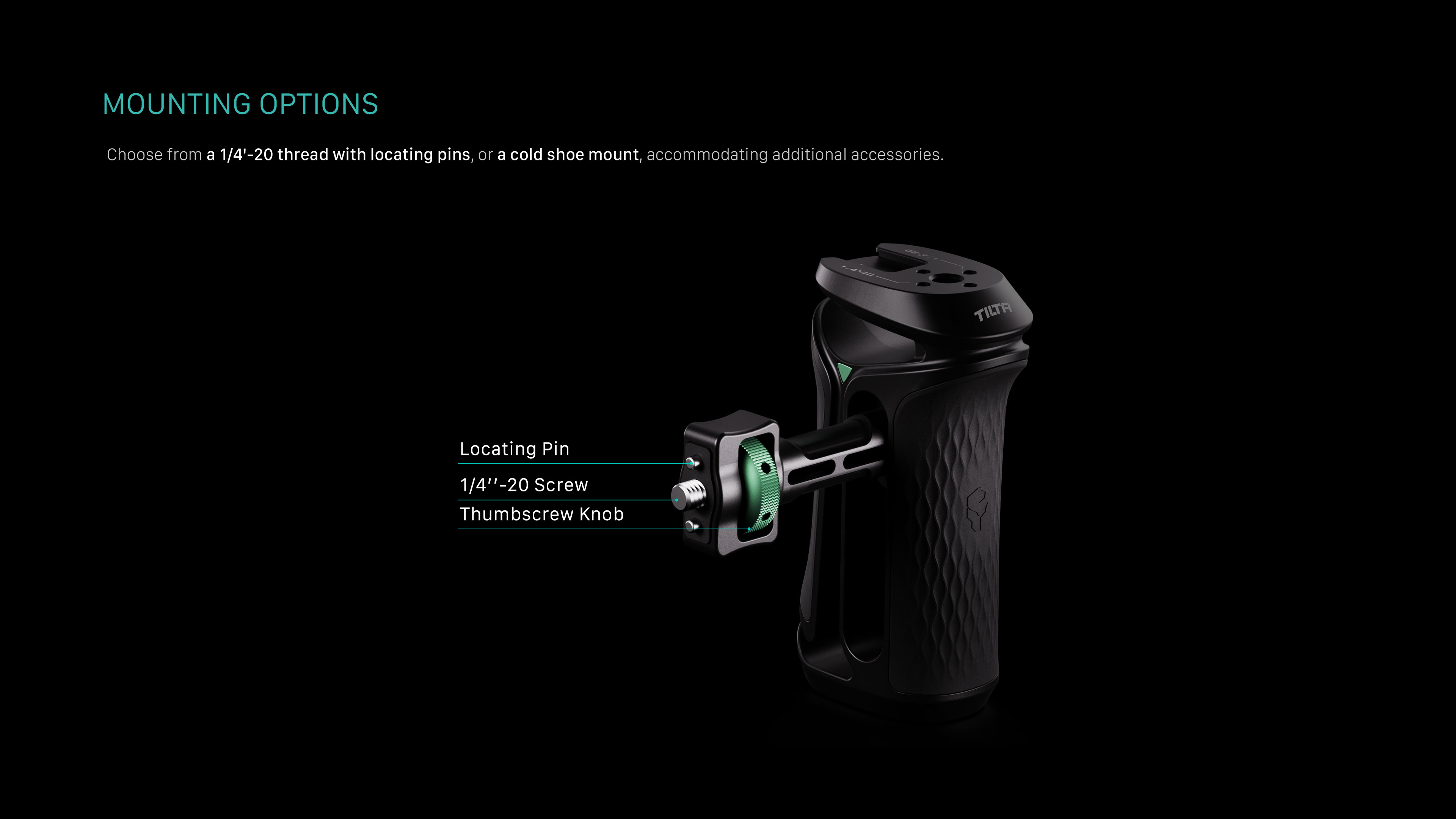 Tilta Xeno Side Handle (1/4"-20 with Locating Pins) Tilta Xeno Side Handle (1/4"-20 with Locating Pins)