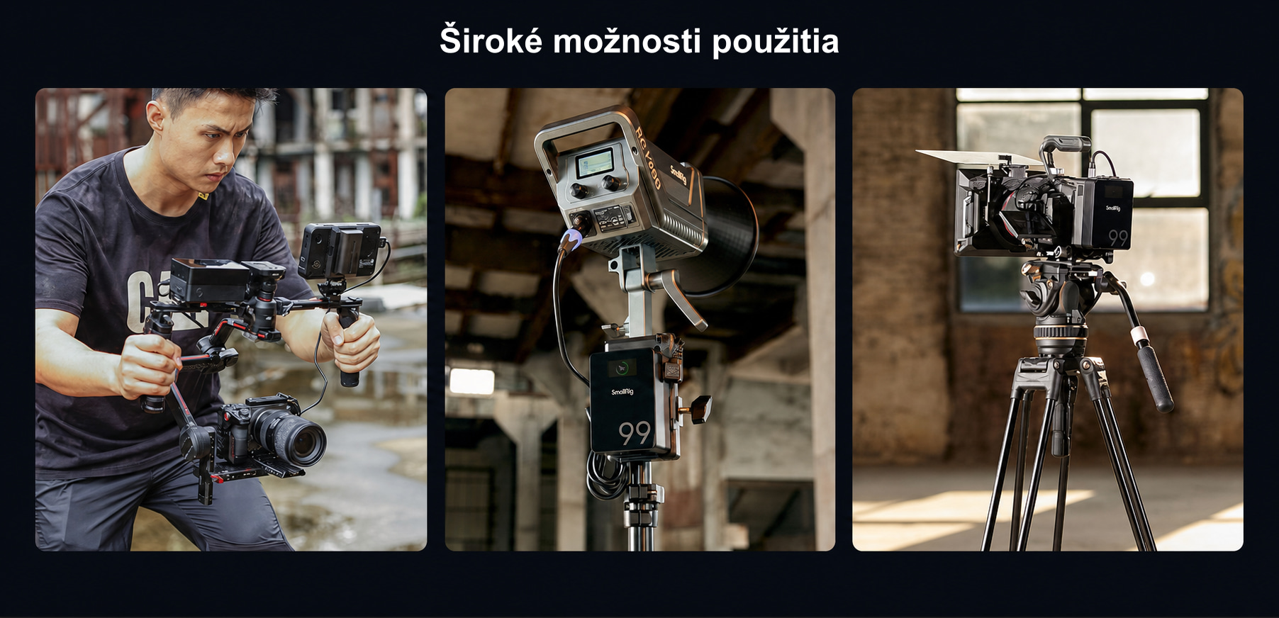 Preložená produktová infografika SmallRig VB99 Pro 7/10
