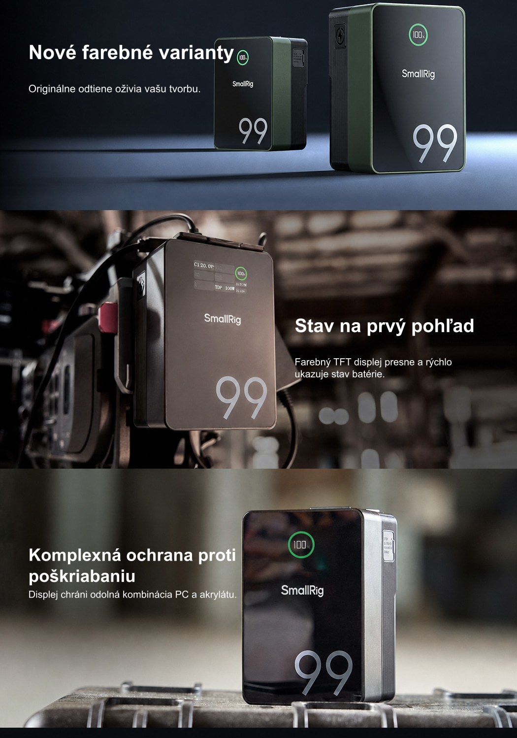Preložená produktová infografika SmallRig VB99 Pro 6/10