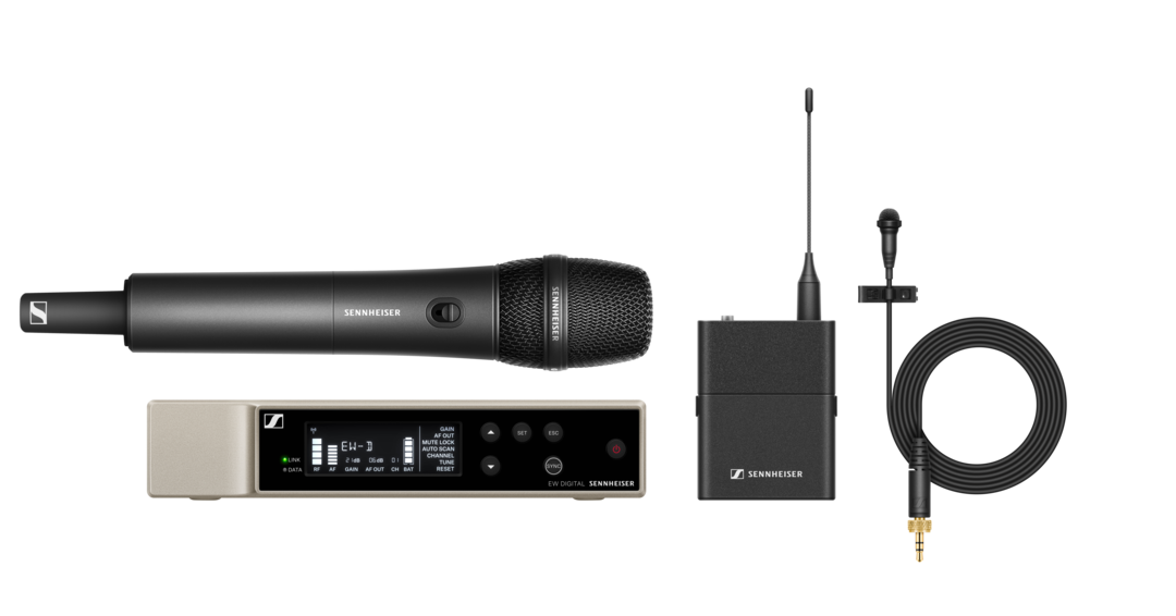 Sennheiser EW-D ME2/835-S SET R1-6 s prijímačom, klopovým mikrofónom ME 2, bodypackom a ručným vysielačom s kapsulou MMD 835