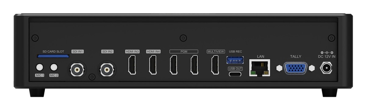 AVMATRIX Shark S4 Plus – Konektory na zadnom paneli