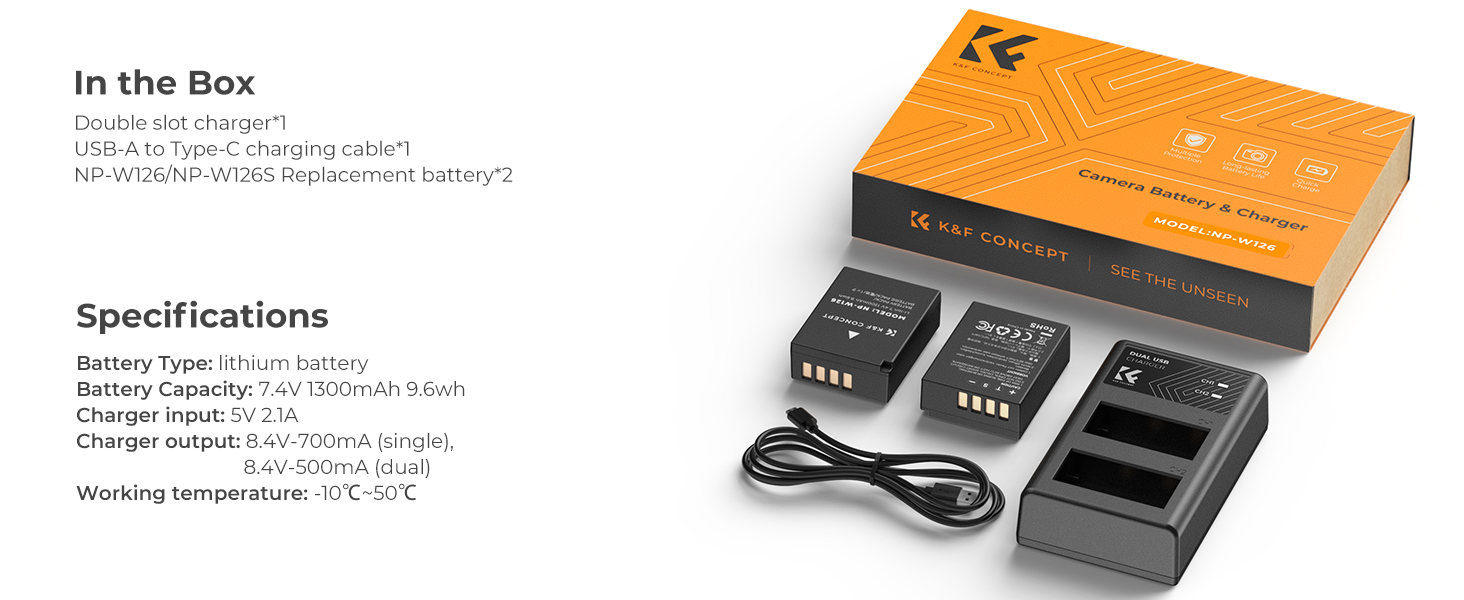 fujifilm np w126s battery list