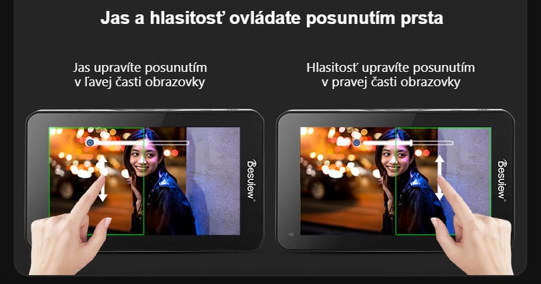 Jas a hlasitosť pod prstom
