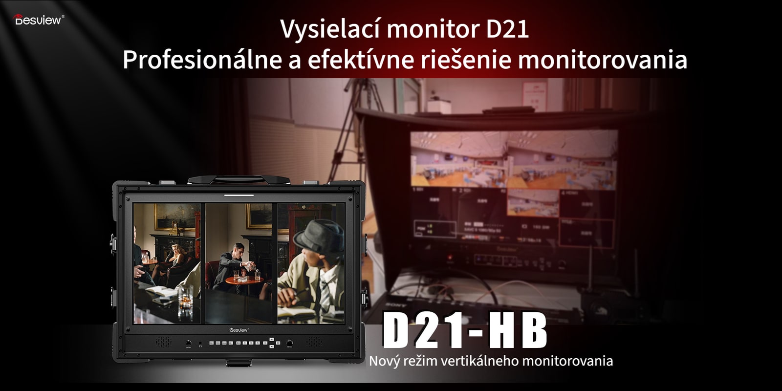 Desview D21-HB – vysielací monitor s režimom vertikálneho monitorovania