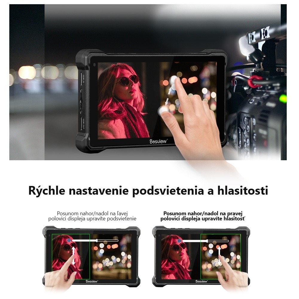 Desview R7SIII – Inteligentné dotykové ovládanie