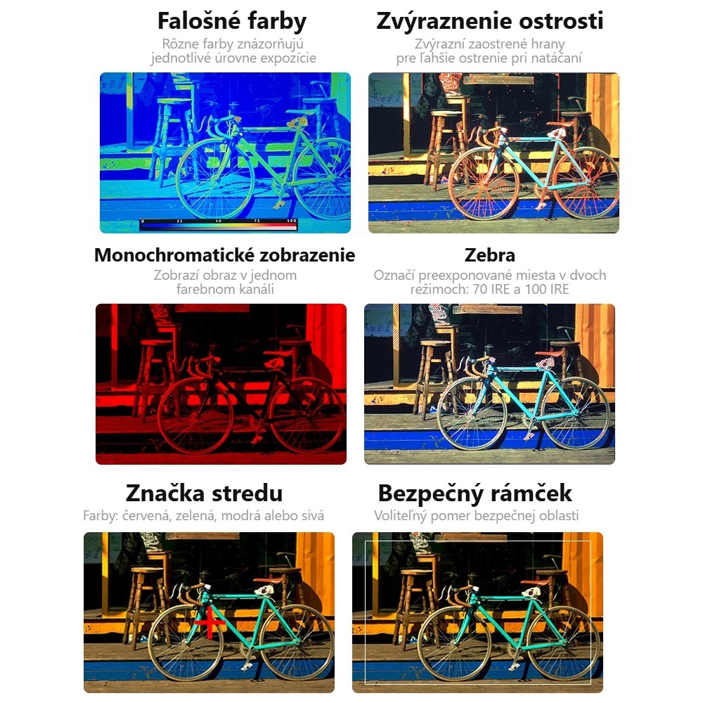 Desview R7SIII – Pomocné funkcie v prehľade