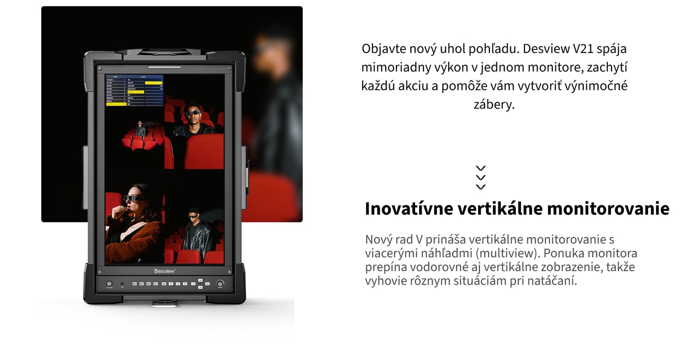 Vertikálny monitor pre obsah na výšku