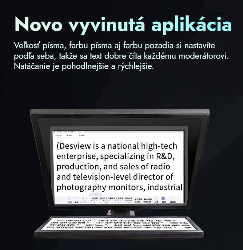 Novo vyvinutá aplikácia
