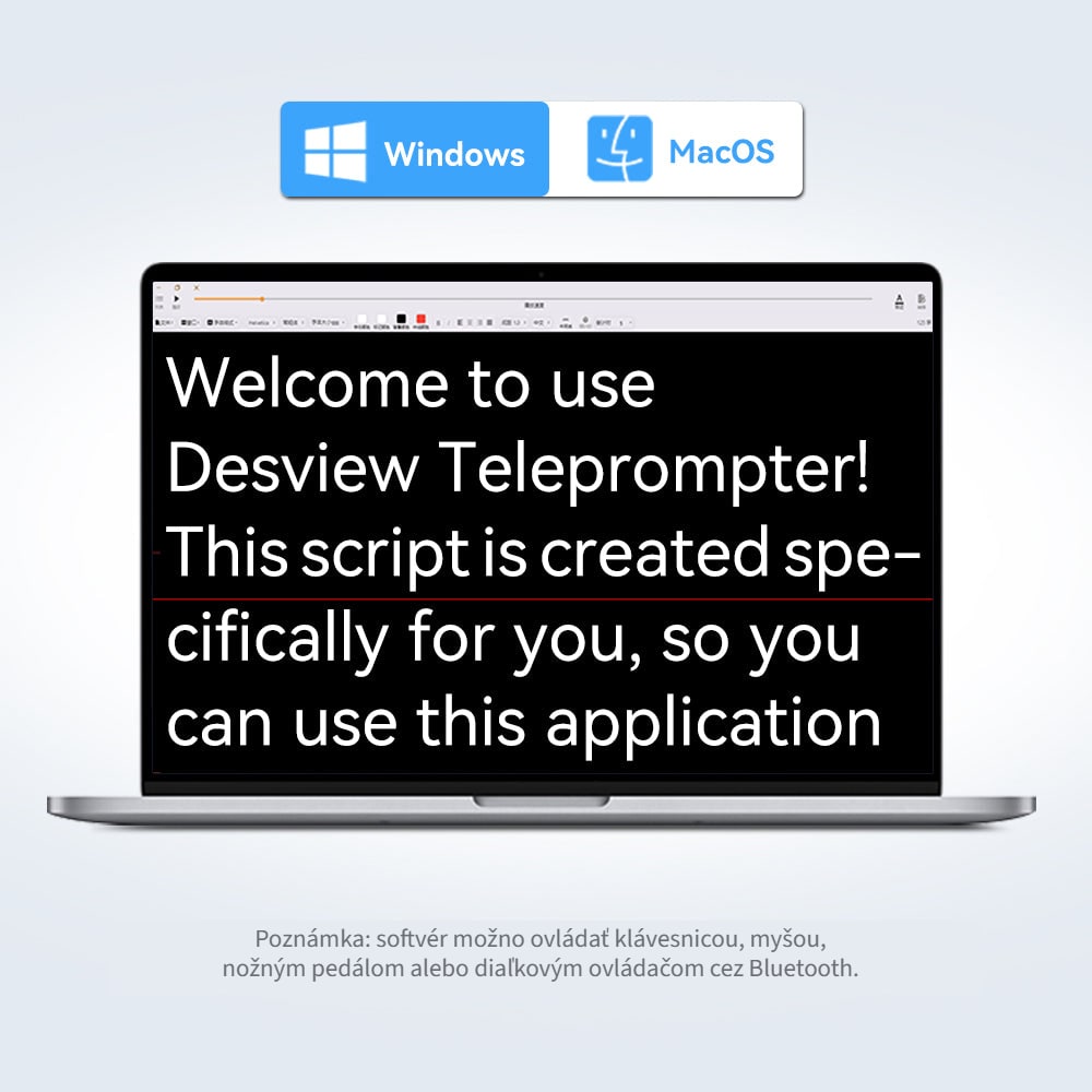 Softvér Desview Teleprompter
