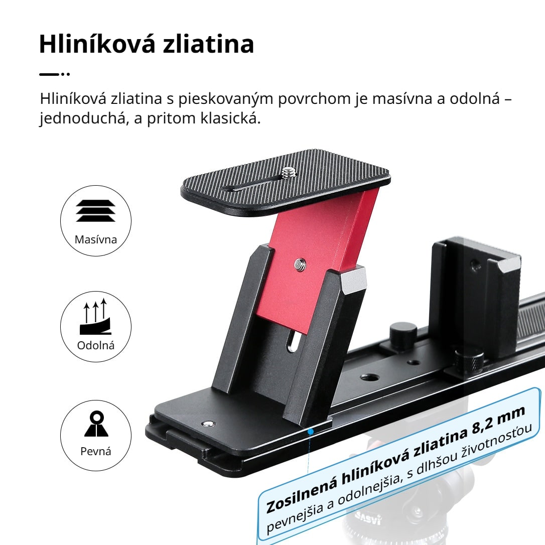 Hliníková zliatina s pieskovaným povrchom