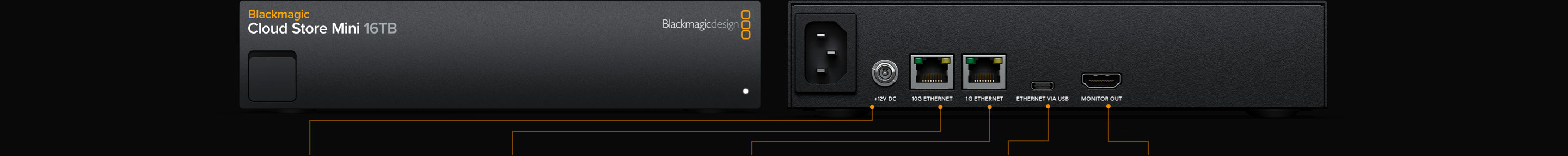 Kompaktný rackový Blackmagic Cloud Store Mini 16TB