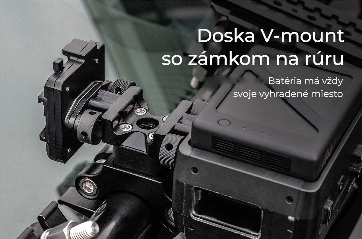 Doska V-mount so zámkom na rúru