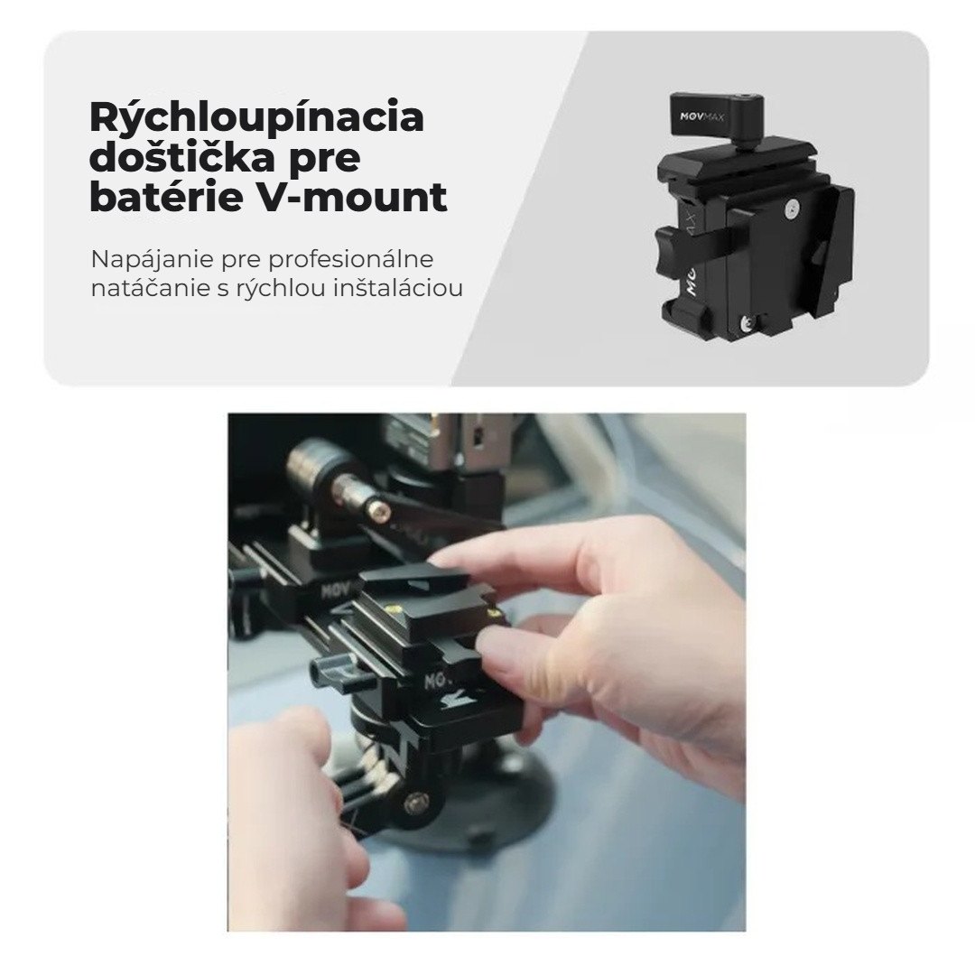 Rýchloupínacia doštička pre batérie V-mount